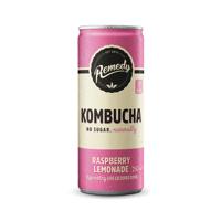 REMEDY KOMBUCHA RASPB/LEM 250ML PK12