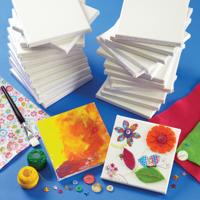 MINI PAINTING CANVAS 150X150MM PK30