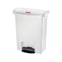 RUBBERMAID SLIMJIM PEDAL BIN 30L WHT