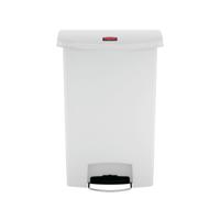 SLIM JIM PEDAL BIN RESIN 90L WHITE