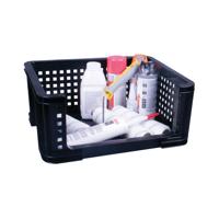 OPEN FRONTED CRATE 18 LITRE BLACK