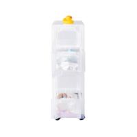 SLIM 4DRW STORAGE TOWER 6L CLEAR