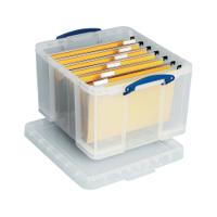 Really Useful 42L Plastic Storage Box W520xD440xH310mm Clear HBC