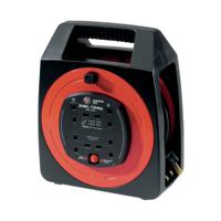 Extension Cable Semi-Enclosed Reel 20m 13 Amp 4-Socket 377109