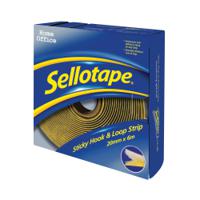 Sellotape Sticky Hook and Loop Strip 20mmx6m 1445180