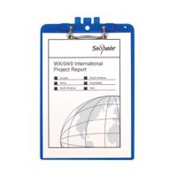 Snopake Clipboard with Pen Holder A4 Blue 15886