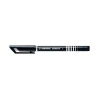 Stabilo Sensor Cushion Tip Fineliner Pen Black (Pack of 10) 189/46