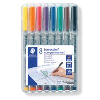 Staedtler Lumocolor Non-Permanent Fine Assorted (Pack of 8) 316 WP8