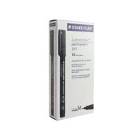 Staedtler Lumocolor Medium Tip Permanent OHP Pen Black 317-9