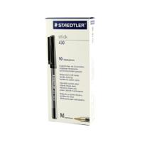 Staedtler Stick Ball Point Pen Medium Black  430-M9