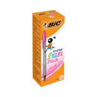 BIC CRISTAL FUN BALL PEN PINK PK20