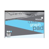 Silvine Graph Pad 1/5/10mm 50 Sheets A3 A3GP1510