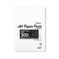 SILVINE TINT PAPER SEN RULED A4 PK5