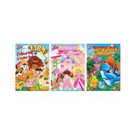 COLOURING AND STICKER BOOK X3 PK12