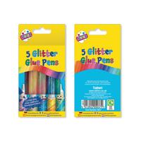 SWIRL GLITTER GLUE PENS X5 PK12