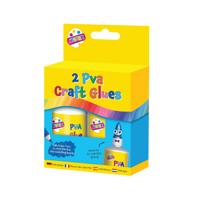 PVA GLUE BOTTLES 40ML WHITE X2 PK12