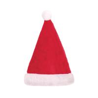 XMAS PLUSH CLASSIC SANTA HAT PK12