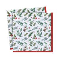 TRAD XMAS PARTY NAPKINS X20 PK12