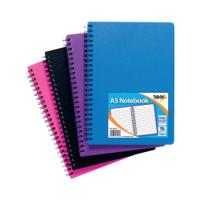 Sundry A5 Wiro Polypropylene Notebook (5 Pack) 301472