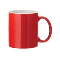 WHITE STRAIGHT-SIDED MUG 12OZ RD P12
