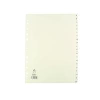 A4 White A-Z Polypropylene Index WX01351