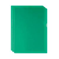 Cut Flush Folder Green A4 Pk 100 WX01488