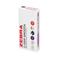 Z-GRIP RETR BALLPOINT PEN VIO PK12