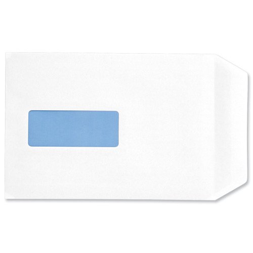 C5 WINDOW PKT ENV SSEAL WHT PK500