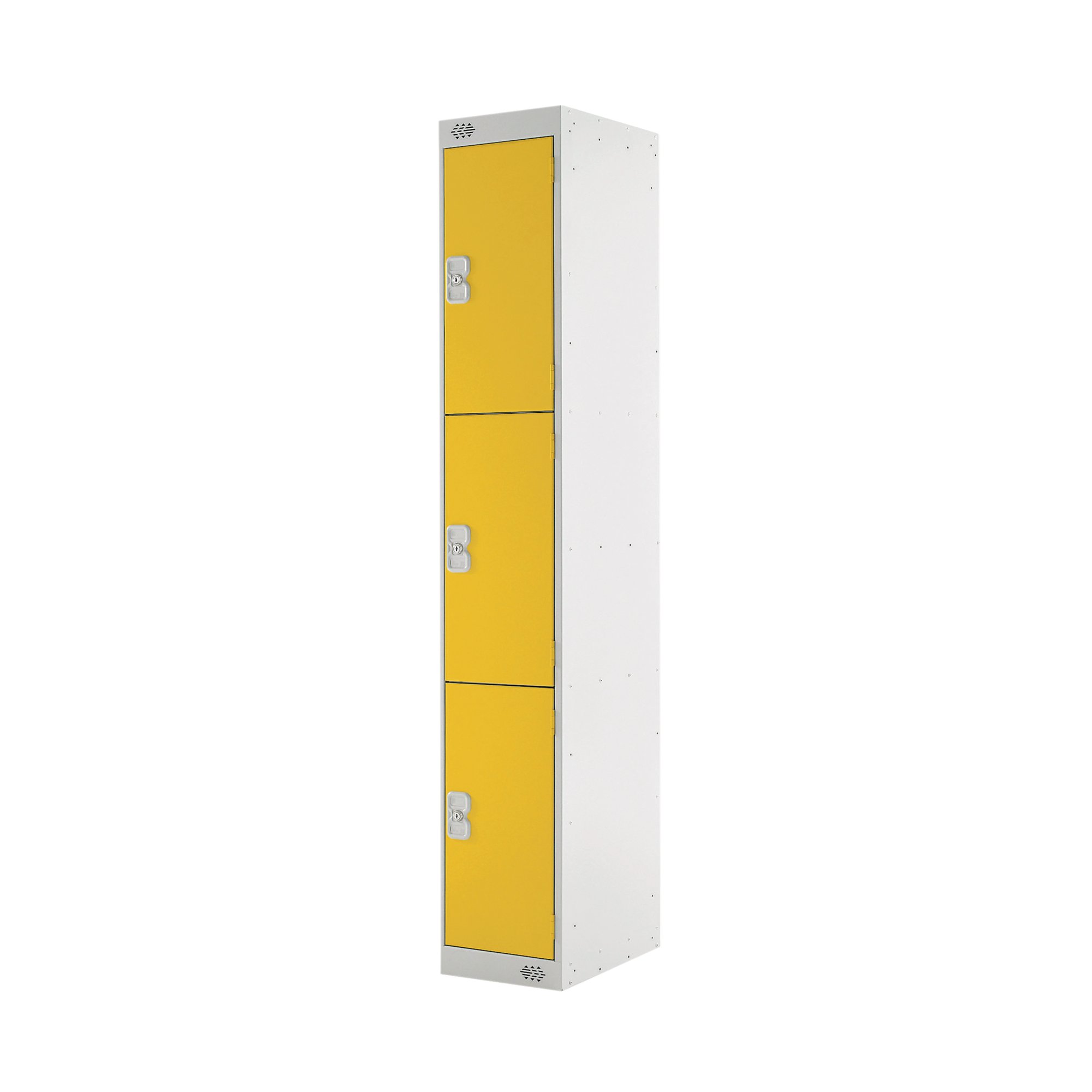 THREE COMPARTMENT LOCKER 450 YELLOW