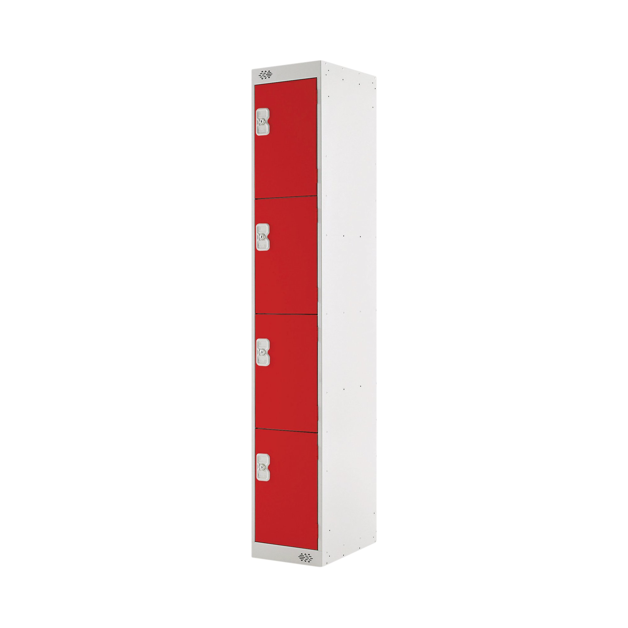 FOUR COMPARTMENT LOCKER 450 RED
