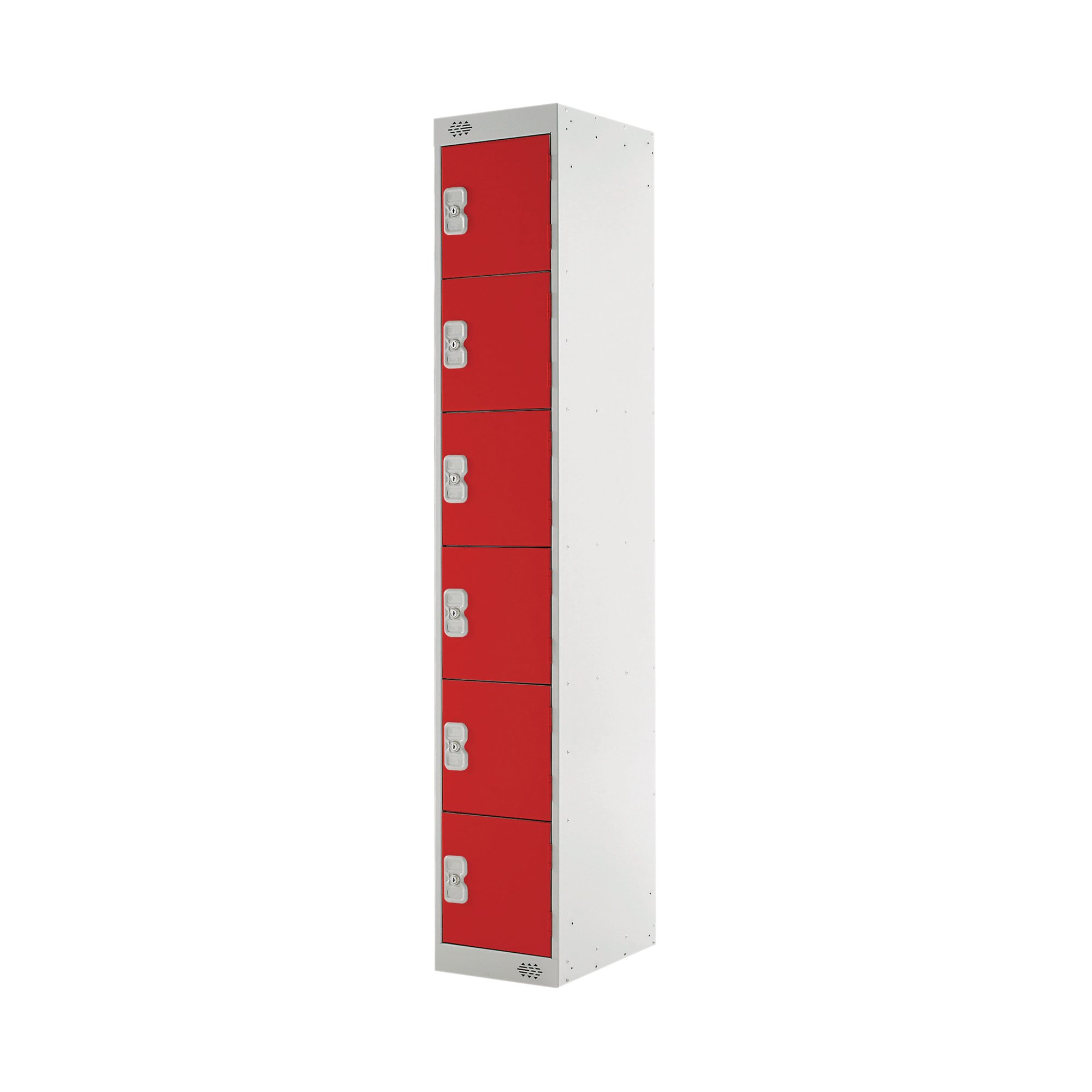 SIX COMPARTMENT LOCKER 450 RED