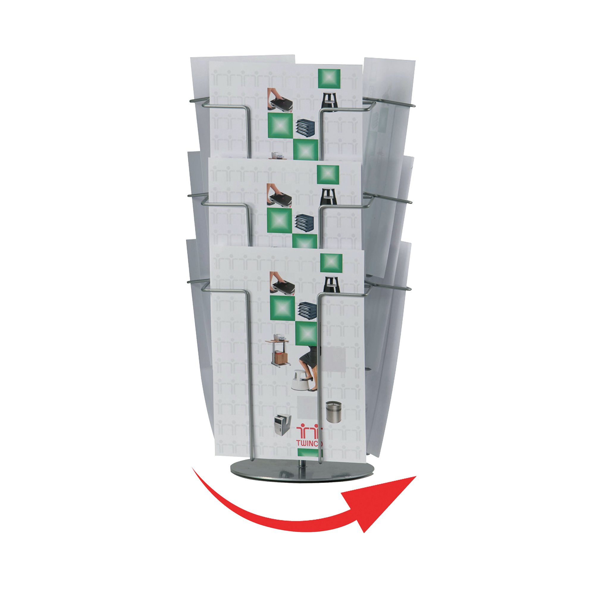 TWINCO A4 9 COMP RVLVING TABLE STAND