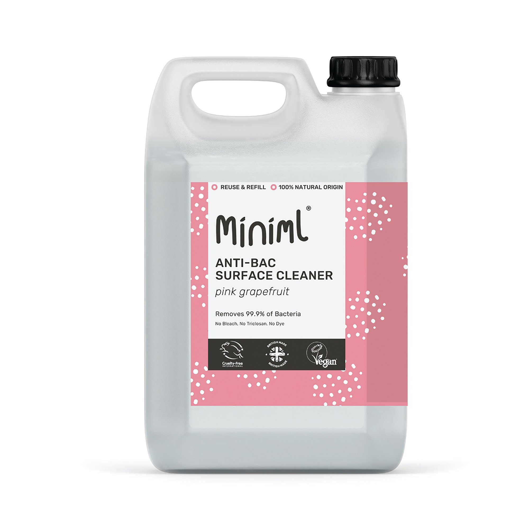 MINIML ANTI-BAC SURF CLNR GRAPEFT 5L
