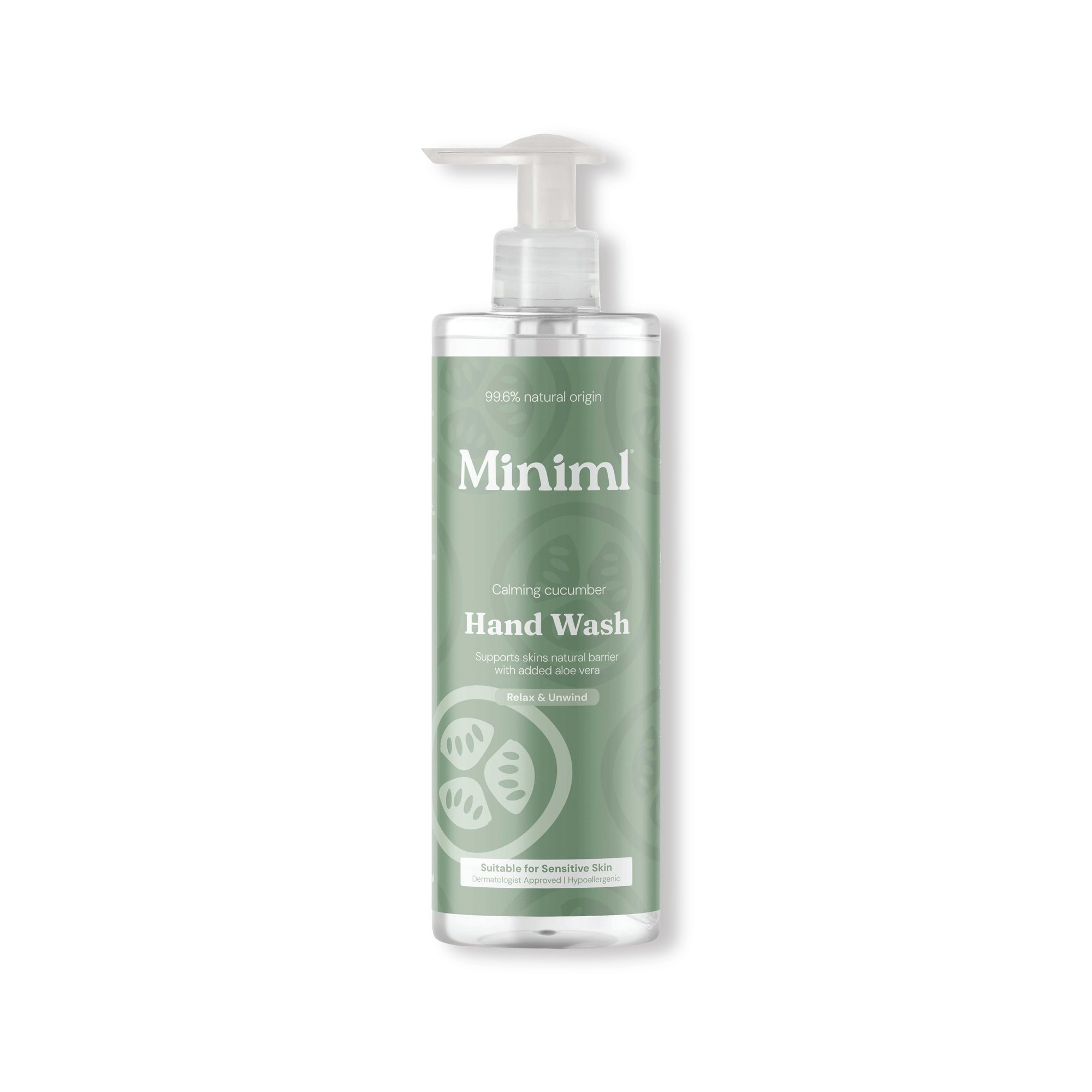 MINIML HAND WASH CUCUMBER 400ML PK6