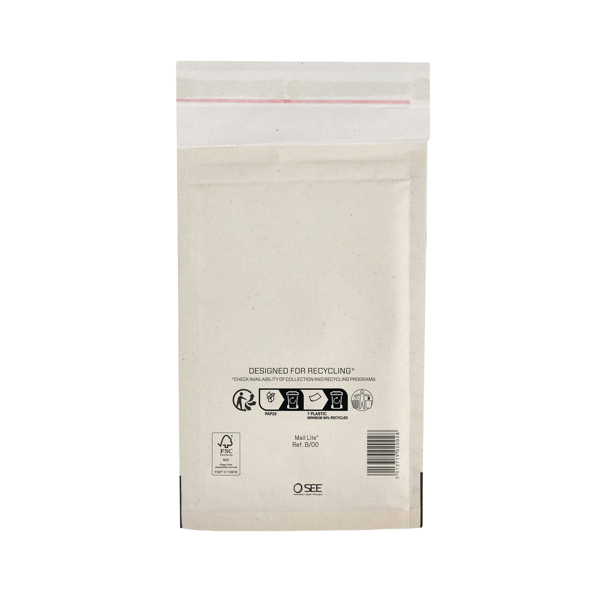 BUBBLE LINED BAG WHITE 120X210 PK100