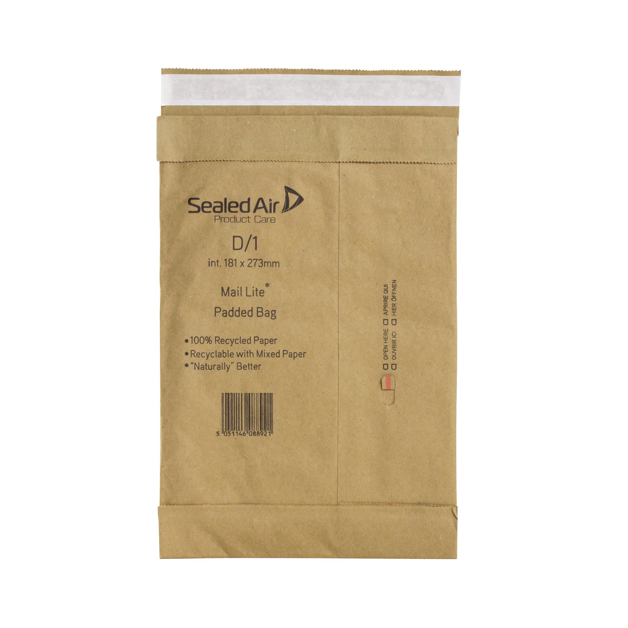 SEALED AIR POST BAG BROWN D1 PK100