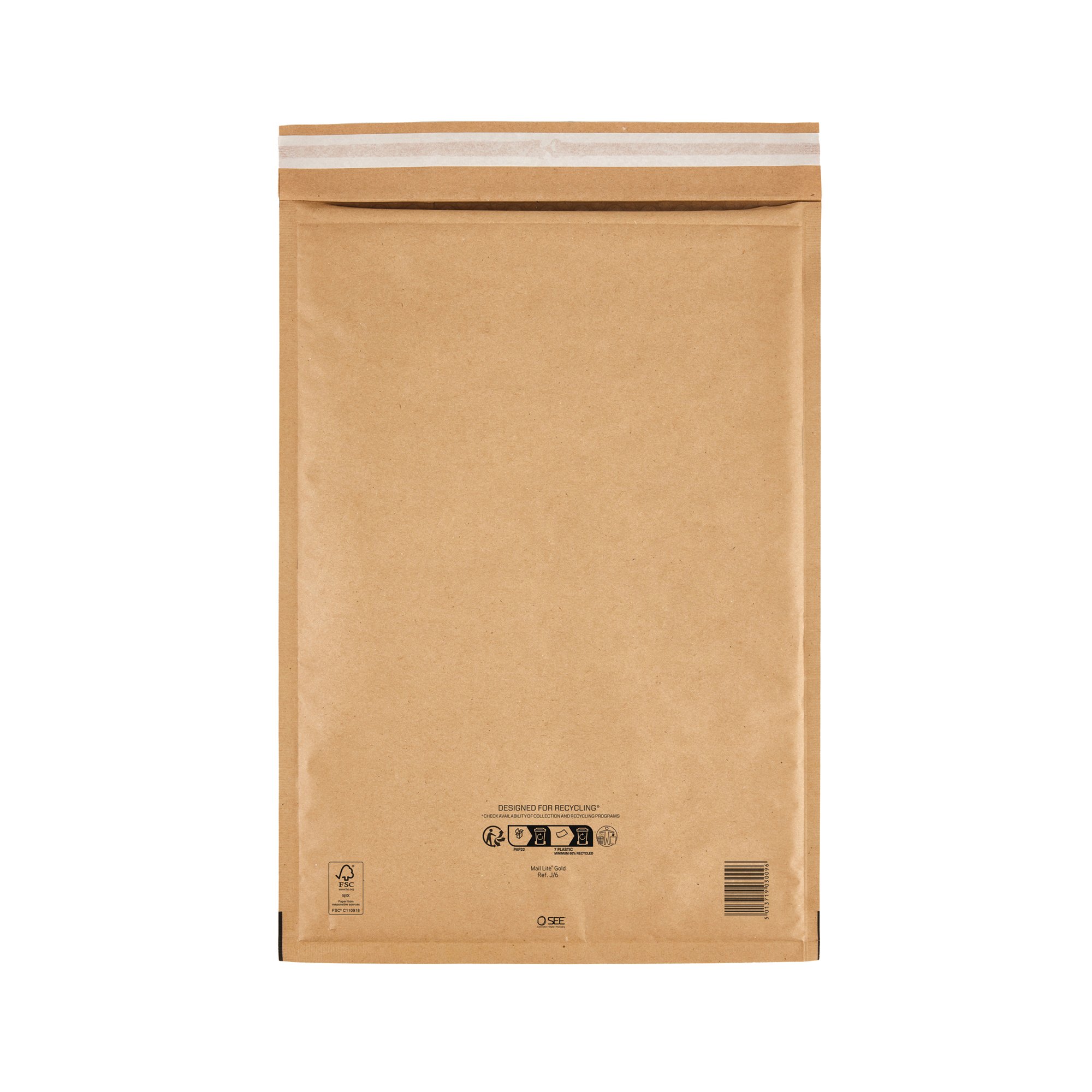 BUBBLE LINED BAG GOLD 300X440 PK50