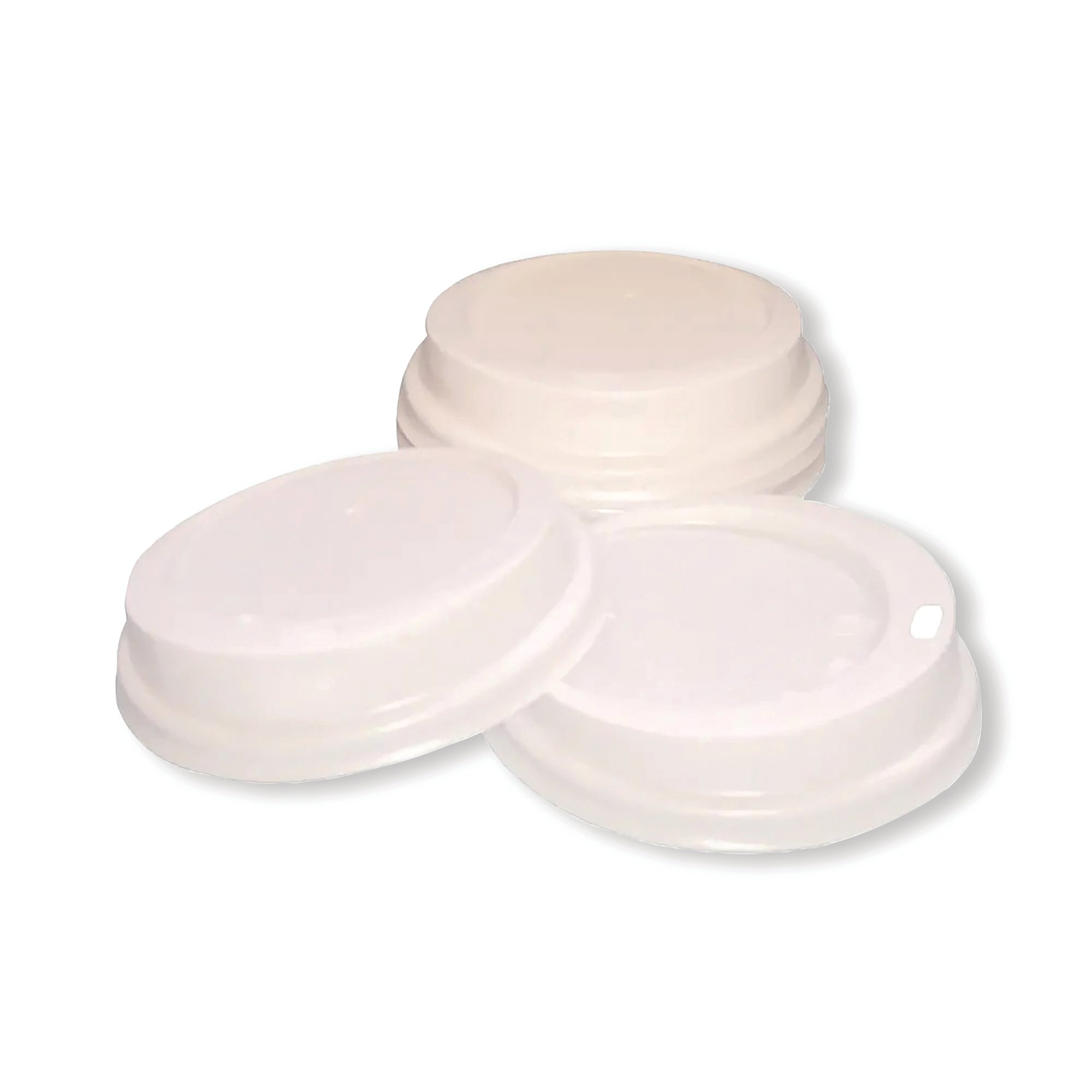 MYCAFE PPR CUP LIDS 12OZ WHITE PK100