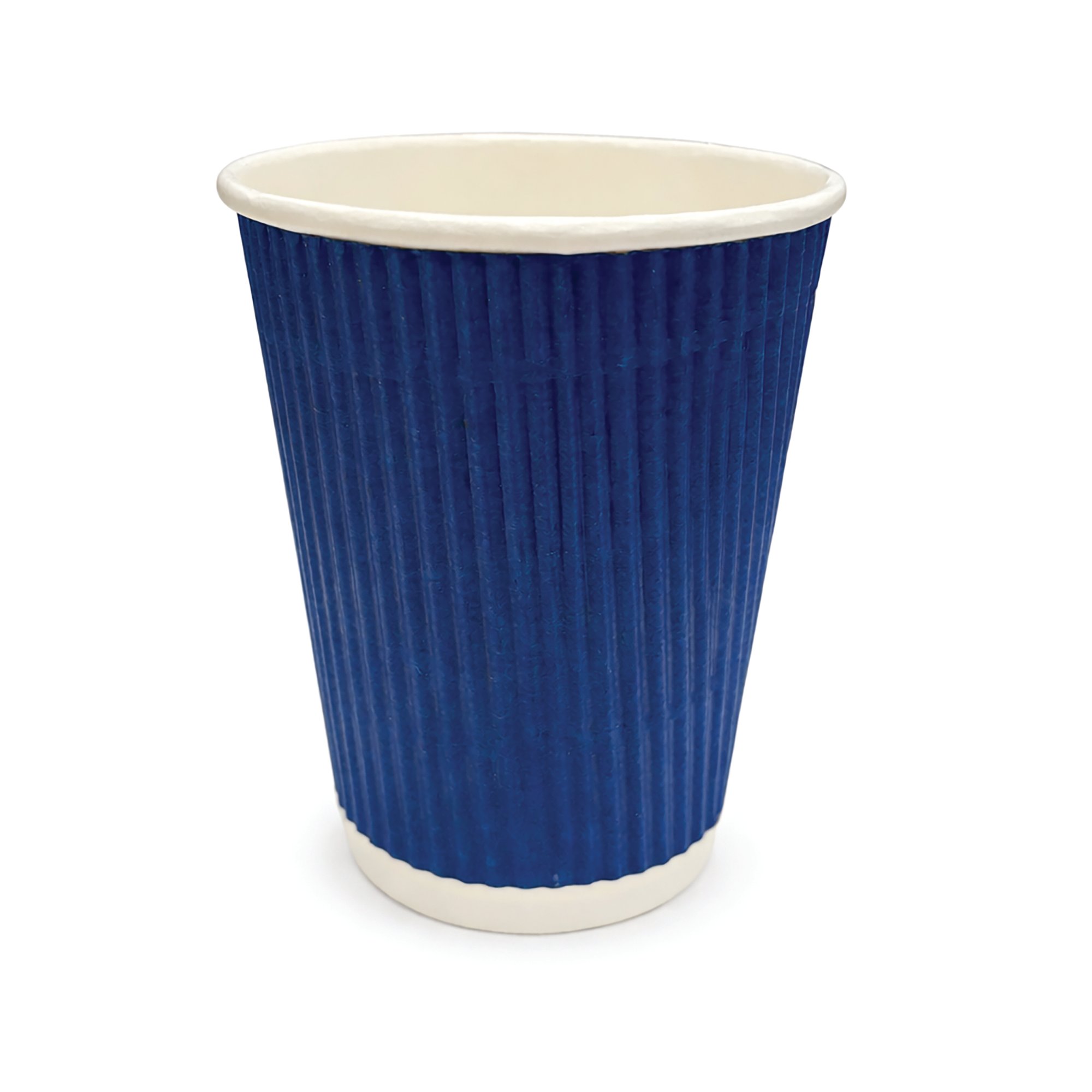 MYCAFE RIPP PPR CUP 8OZ NVY BLU PK50