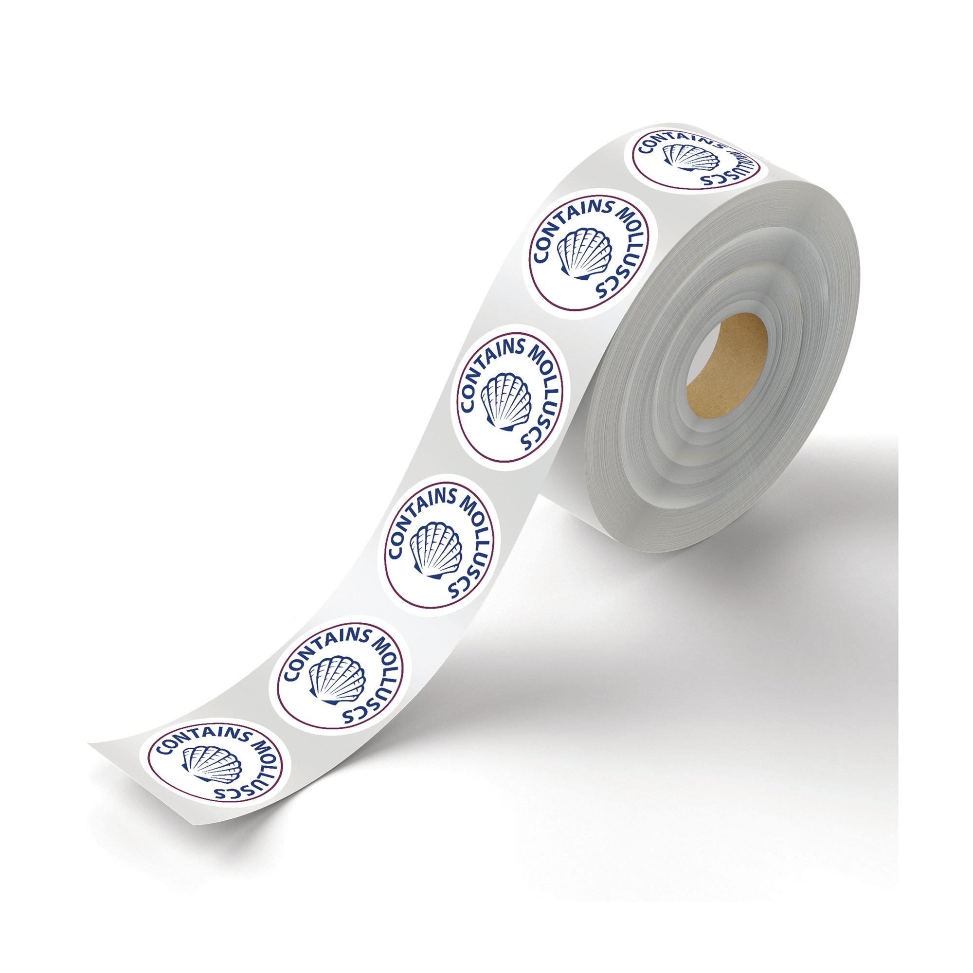 FOOD LABEL CONTAINS MOLLUSCS PK1000