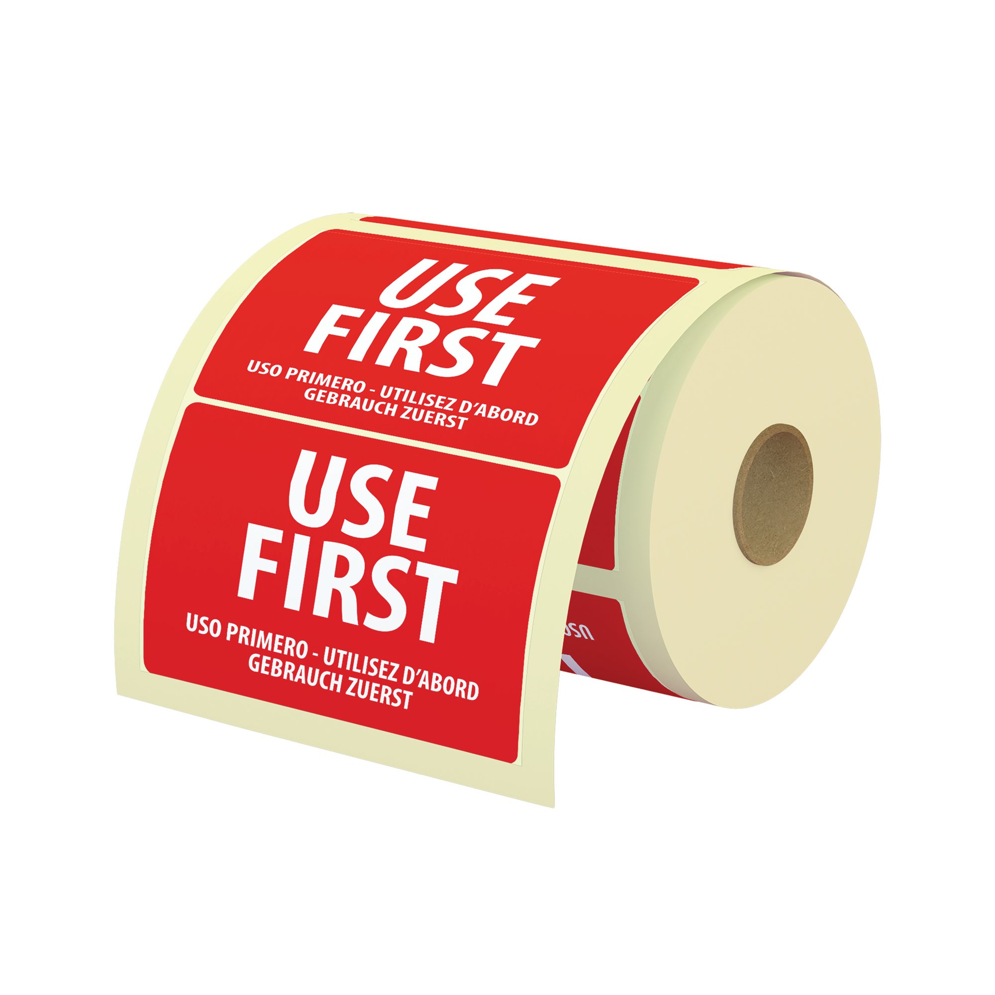 FOOD LABEL USE FIRST 25X25MM PK1000