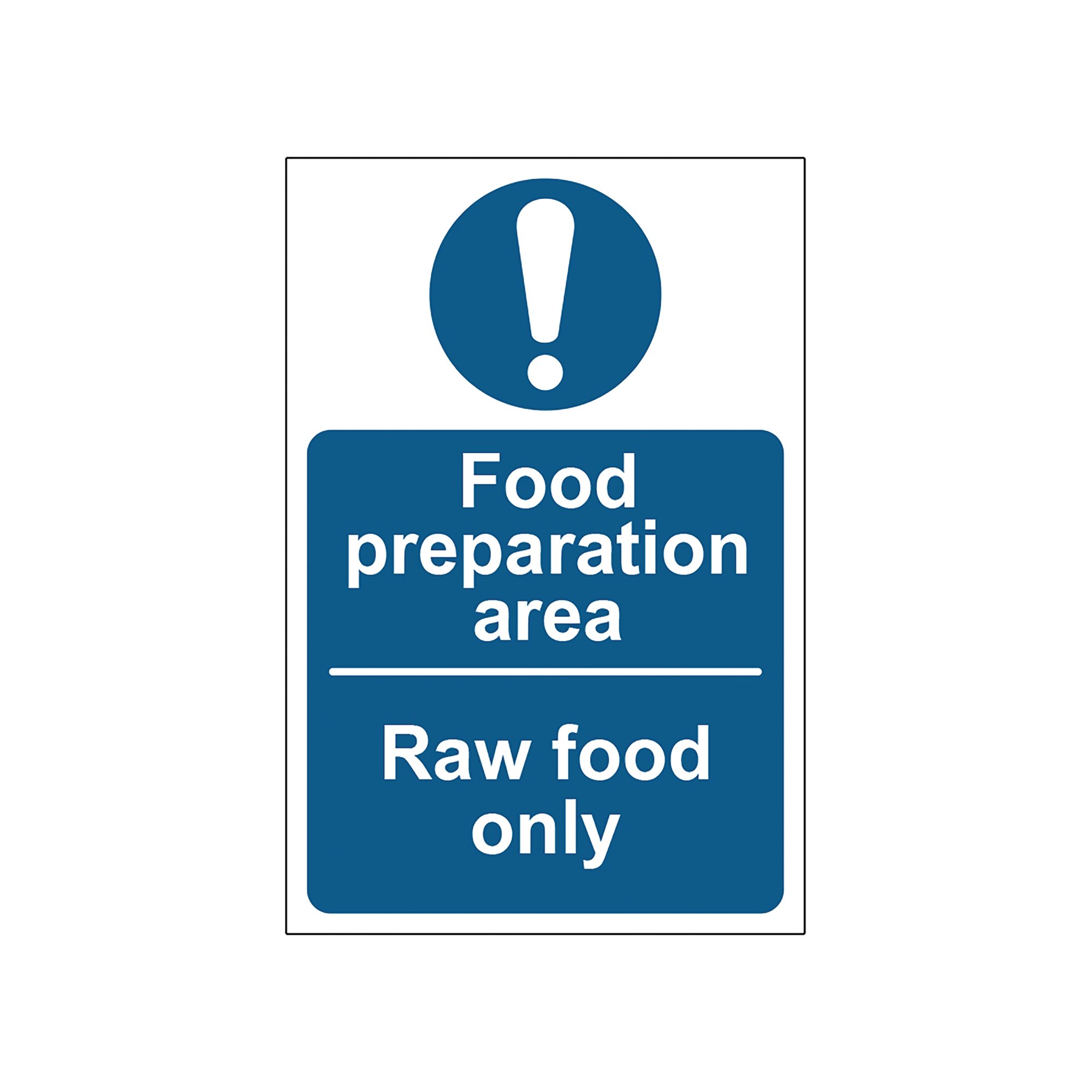 FOOD PREP RAW FOOD SIGN 1.2 PP 100