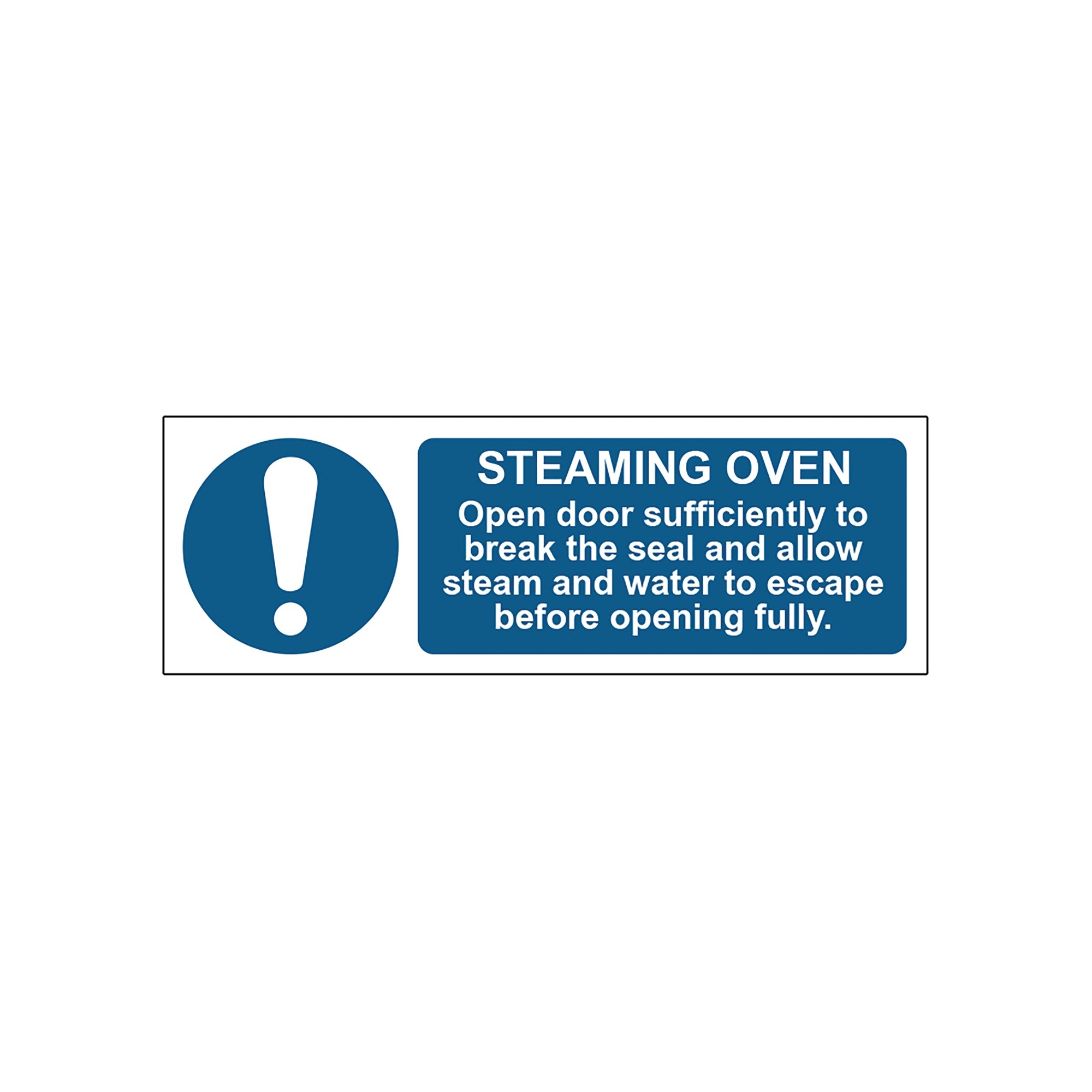 STEAMING OVEN SIGN 1.2MM PP 300X100