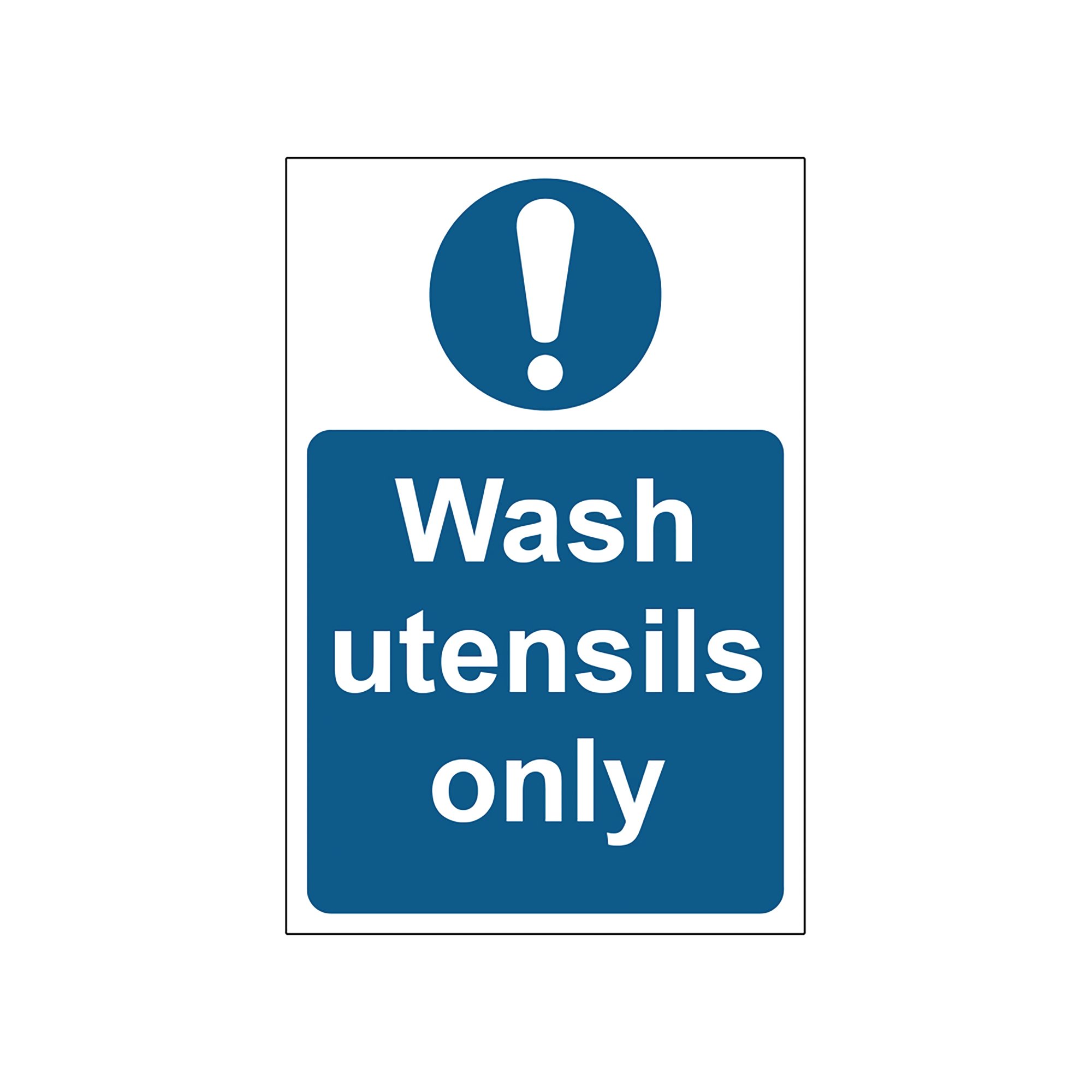 WASH UTENSILS SIGN SAVE VNL 200X300