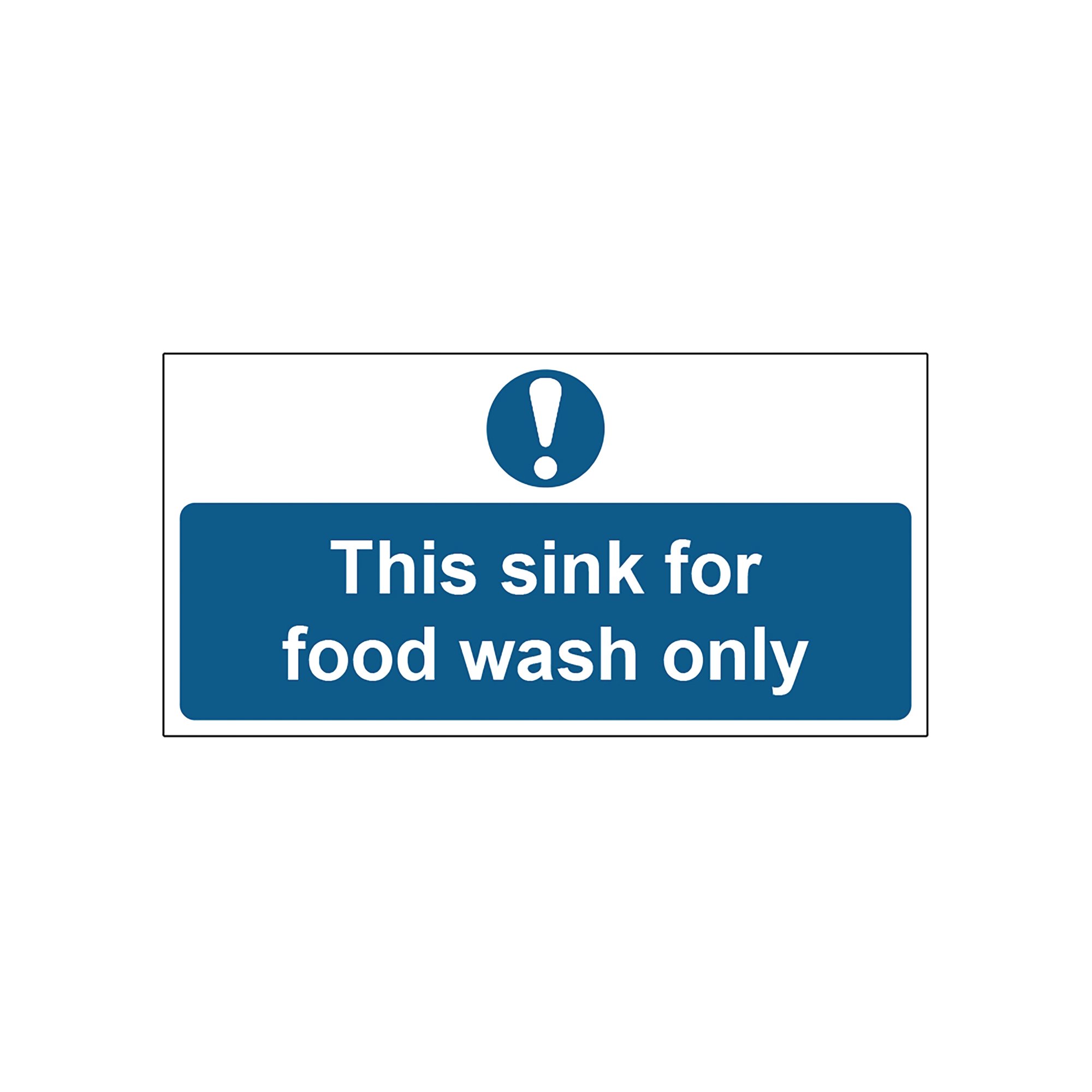 SINK FOOD WASH SIGN SAVE VNL 200X100