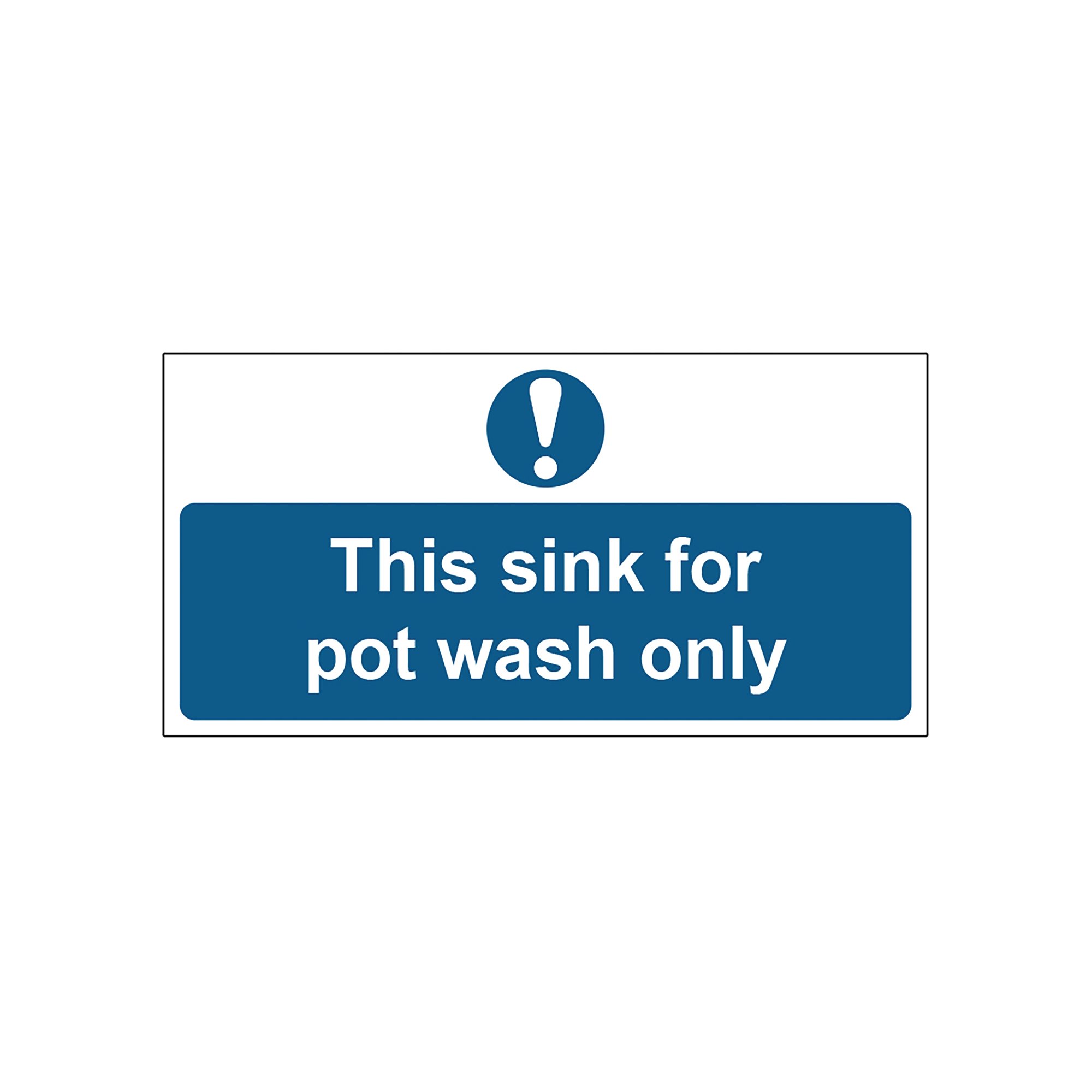 SINK POT WASH SIGN SAVE VNL 200X100
