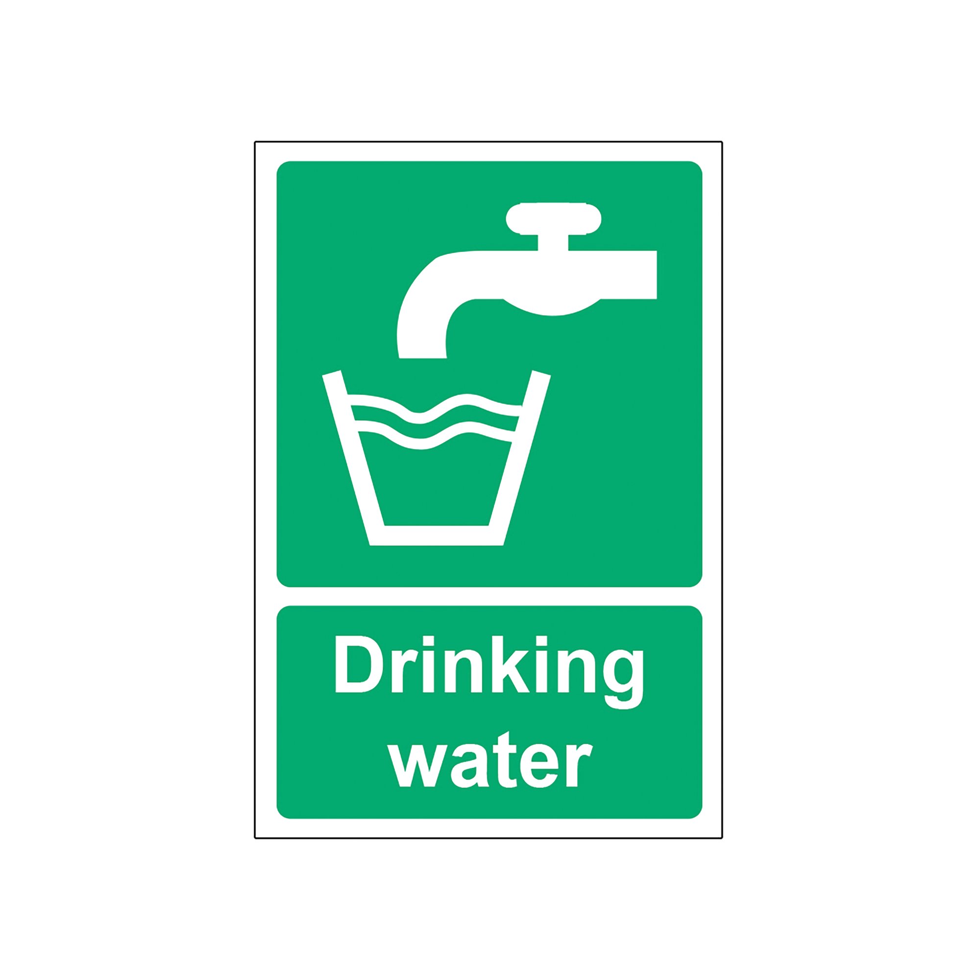DRINKING WATER SIGN SAVE VNL 100X150