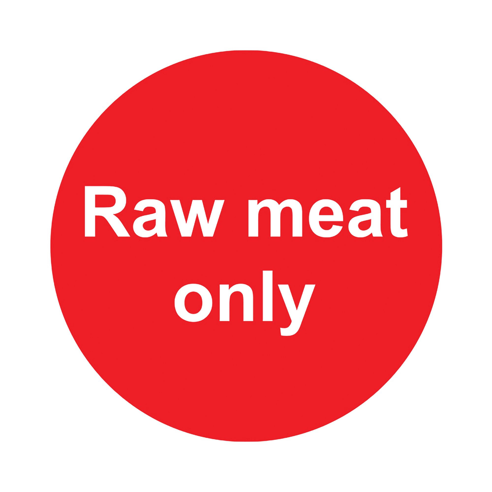 RAW MEAT SIGN SAVE VNL 100X100