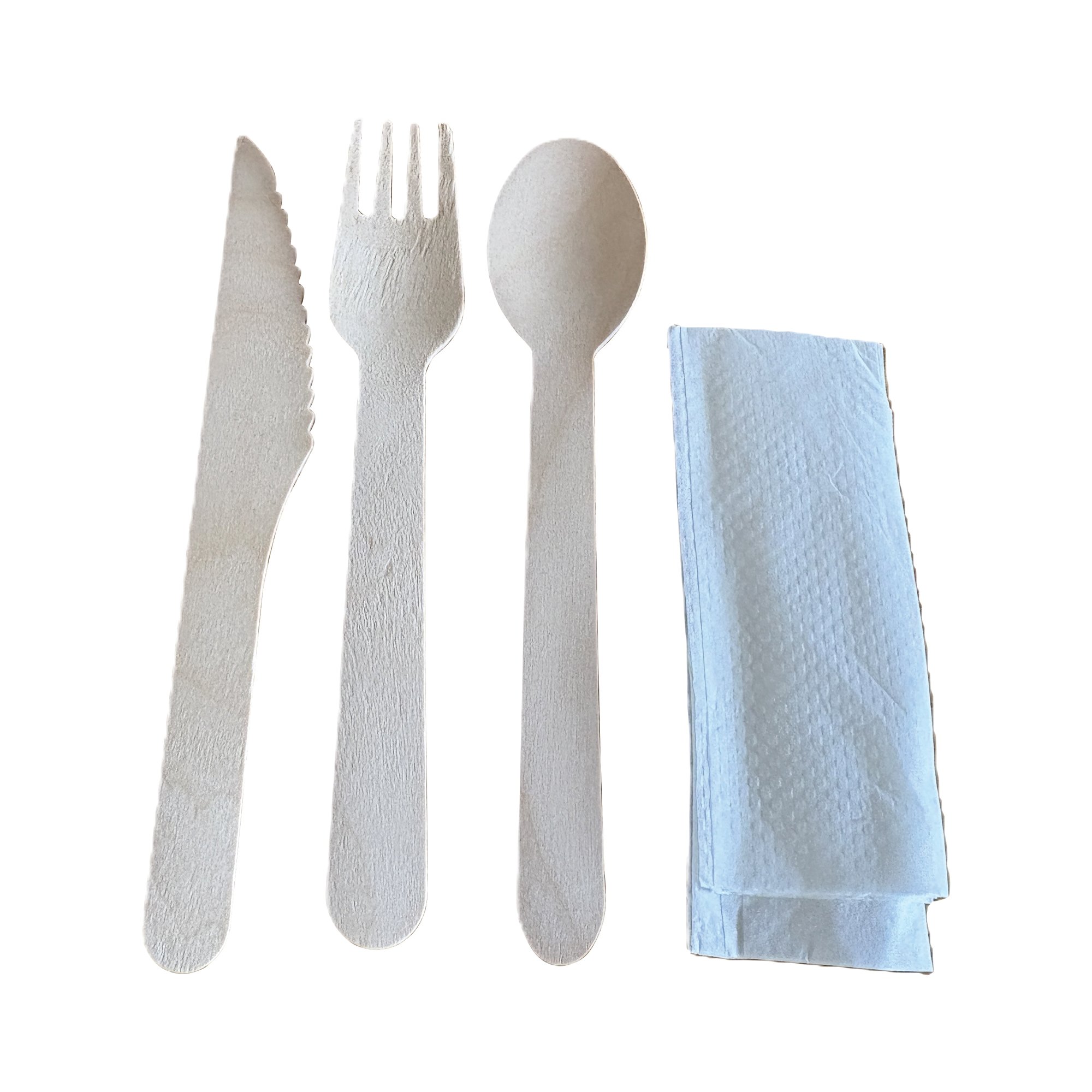 4-IN-1 WOODEN CUTLERY SET PK250