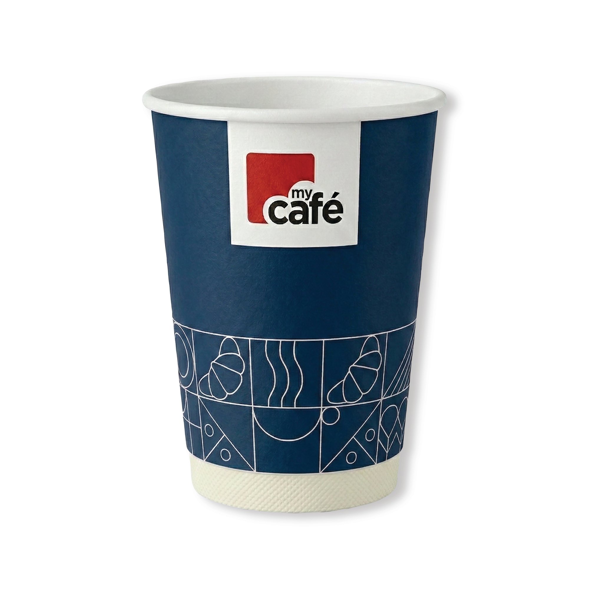 MYCAFE 12OZ DBL WALL HOT CUPS PK500